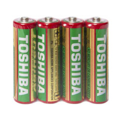 Zestaw 4 baterii R6 niealkalicznych Toshiba shrink