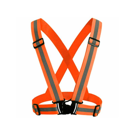 Reflective vest harness orange