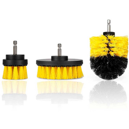 Zestaw 3 szczotek do wiertarki