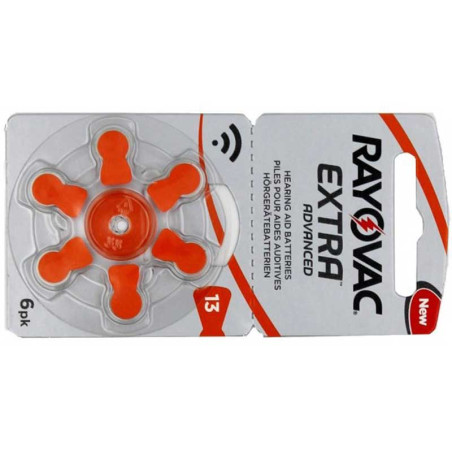 Set 6 Hörgerätebatterien Extra Advanced Rayovac 13