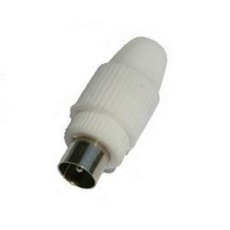 Plastic male TV plug