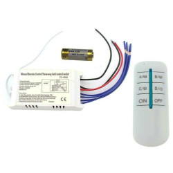 ON/OFF module 4 channels with remote control