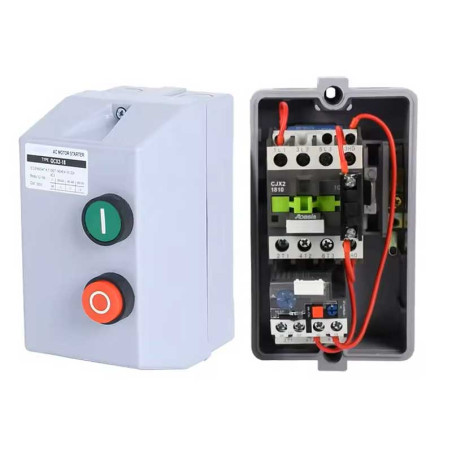 Intrerupator motor cu contactor si releu protectie QCX2-18