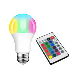 Bec led RGB 9W cu telecomanda