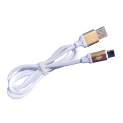 Dickes gummiertes USB-C-Kabel, weiß