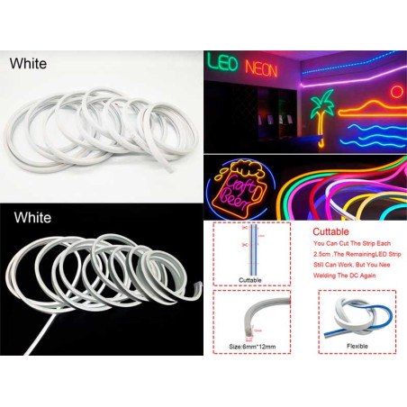 Car decoration neon 5m 12V white