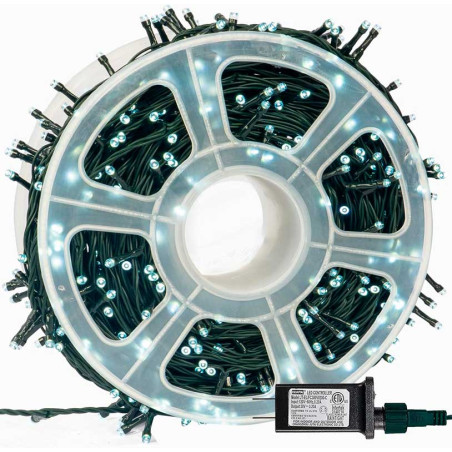 Lampki choinkowe LED 80M białe zimne