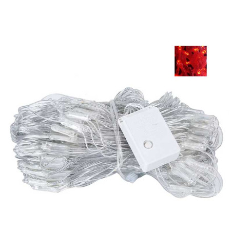 Kurtyna świetlna 3x2M LED czerwone