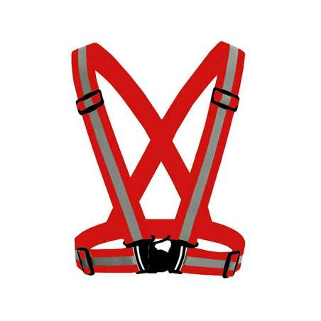 Reflective vest harness red