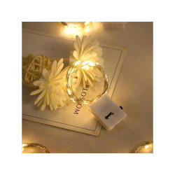 Battery-powered LED string lights 2m warm white