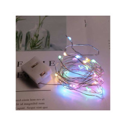 Battery-powered LED string lights 2m multicolor