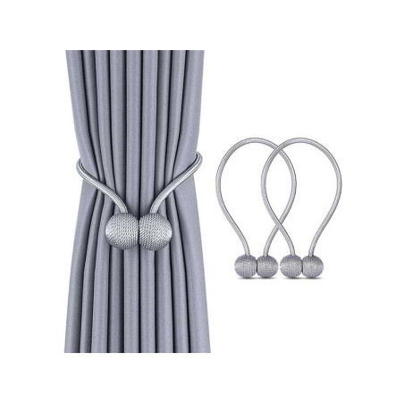 Grey curtain clip set 2pcs