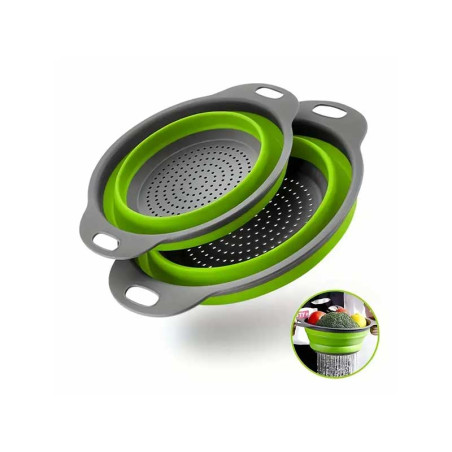 Collapsible silicone strainer 25cm