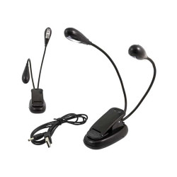 Double LED lamp with clip mount