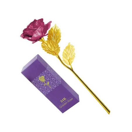 Ewige Rose gold mit violetten Blütenblättern