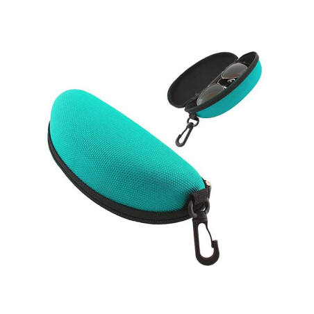 Blue eyeglass case
