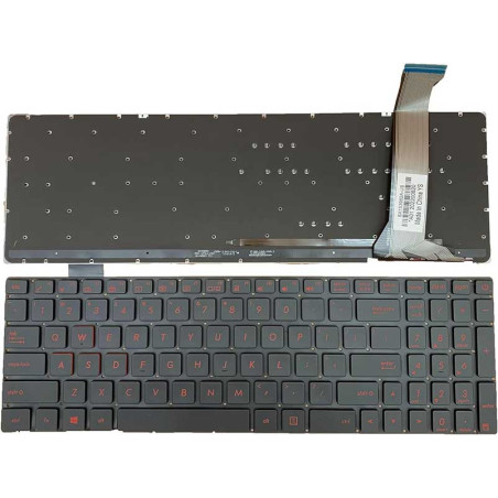 Laptop-Tastatur Asus GL552 beleuchtet US-Layout