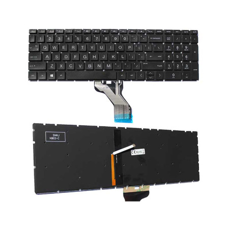 Laptop-Tastatur HP Envy X360 15-DA beleuchtet US