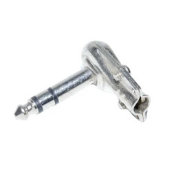 Wtyk jack 6,3mm męski stereo kątowy 90°