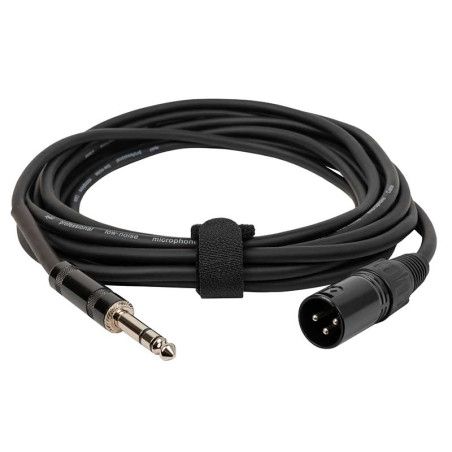 Cable jack 6.3mm stereo male to XLR male 5m