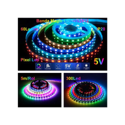 LED strip RGB 5050 5V 5M 300 LEDs IP20