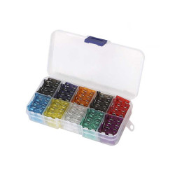 Set of 100 automotive fuses