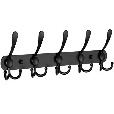 Wall-mounted coat rack 45cm black