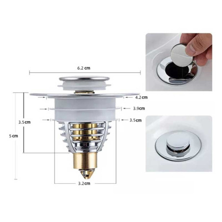 Universal sink drain stopper