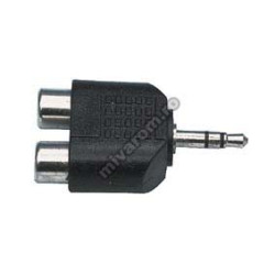 Adapter Klinke 3,5mm auf 2x RCA Buchse