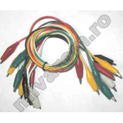 Set of 20 crocodile clips with wire