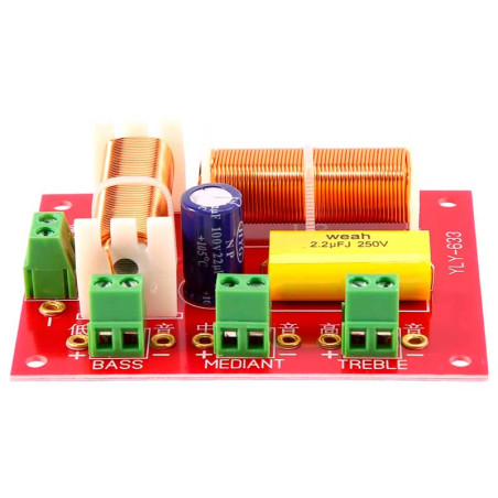 Speaker crossover 3-way 200W 2 coils