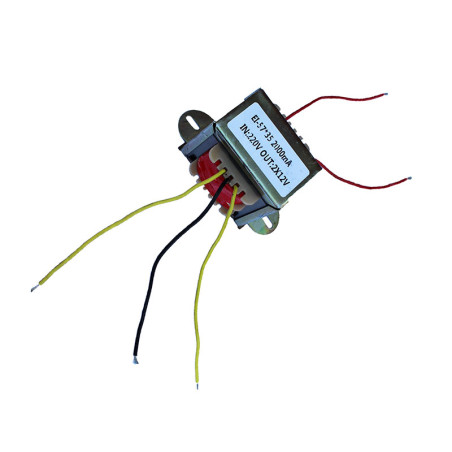 Transformator 220 V 2000 mA 2×12 V