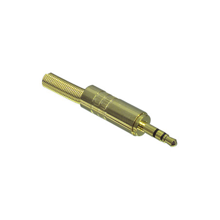 Mufa jack 3.5mm stereo gold