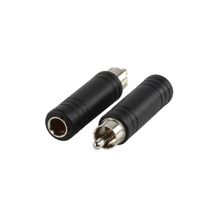 Adapter jack 6.3mm female to male RCA