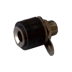 Banana socket female black panel mount