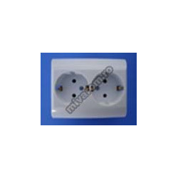 Double schuko socket S.T. Seldur