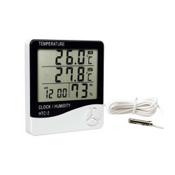Wecker Thermometer mit Hygrometer HTC-2