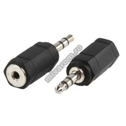 Adapter jack 2,5mm żeński na jack 3,5mm męski