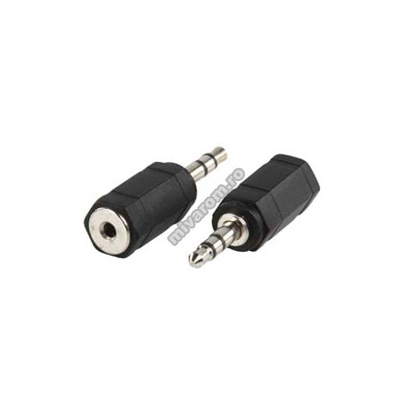 Adapter jack 2,5mm żeński na jack 3,5mm męski