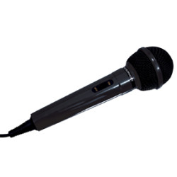 Black karaoke microphone