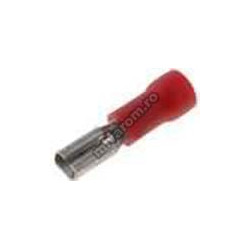 Female insulated connector red 2.8mm