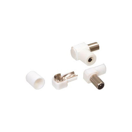 TV male plug plastic shielded