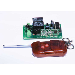 Remote control + receiver 2 channels automation type 1