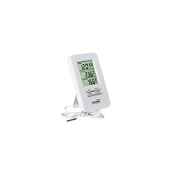 Indoor-outdoor thermometer with clock HC 12