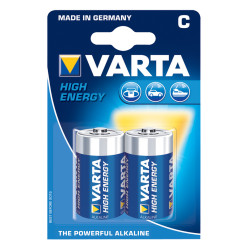 Set of 2 Varta High Energy Longlife Power batteries R14