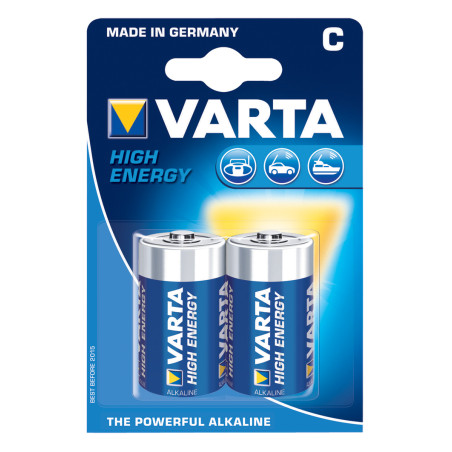 Set 2 Batterien Varta High Energy Longlife Power R14