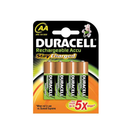 Set 4 acumulatori 2500ma Duracell Stay Charged R6