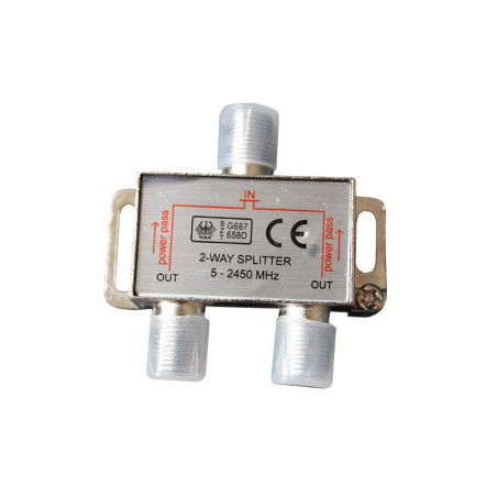 Spliter satelit 2 cai 5-2450MHz power pass